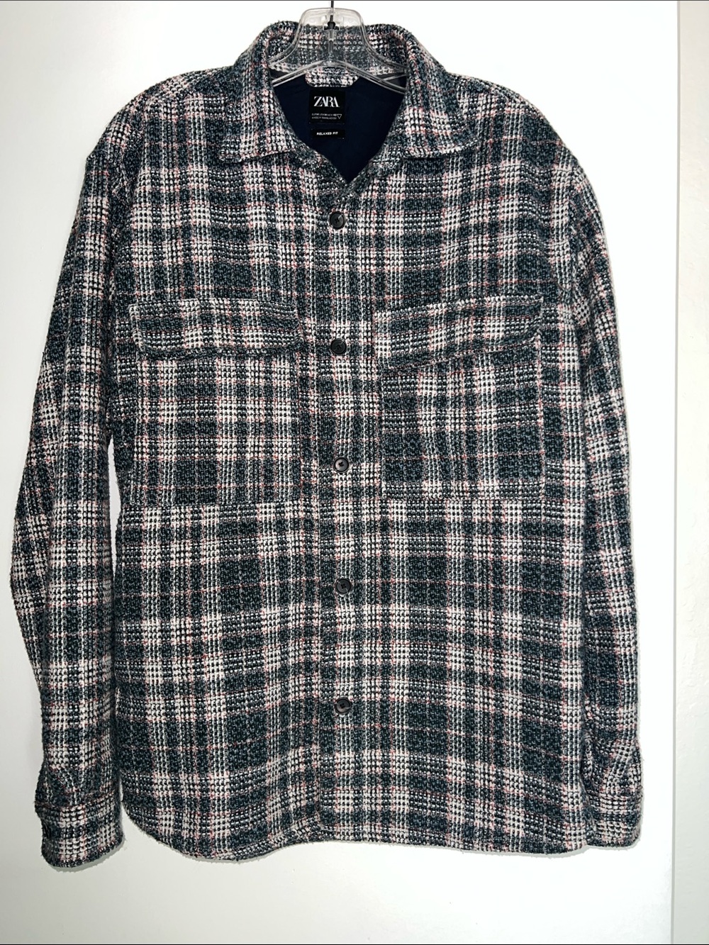 Zara Oversized Button Up Relaxed Fit Shirt Jacket. Size Medium.